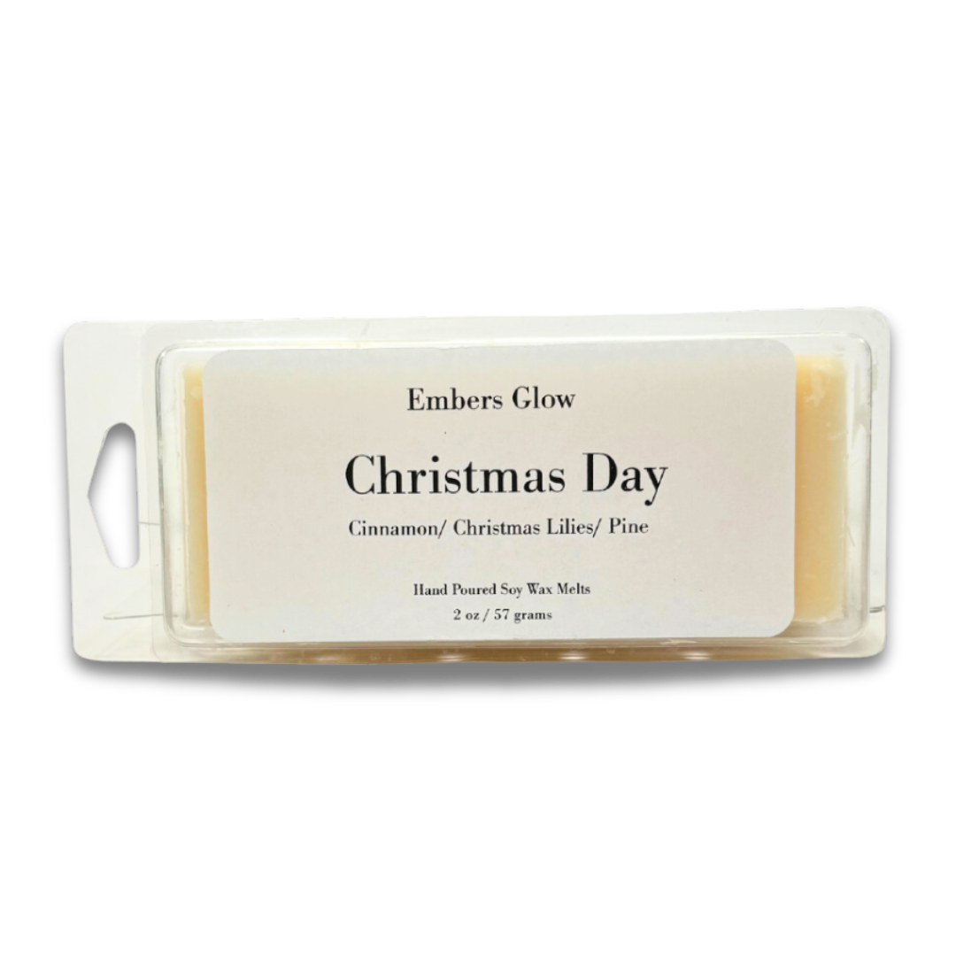 2 oz Natural Soy Wax Melt – Christmas Day Scent for Holiday Ambiance