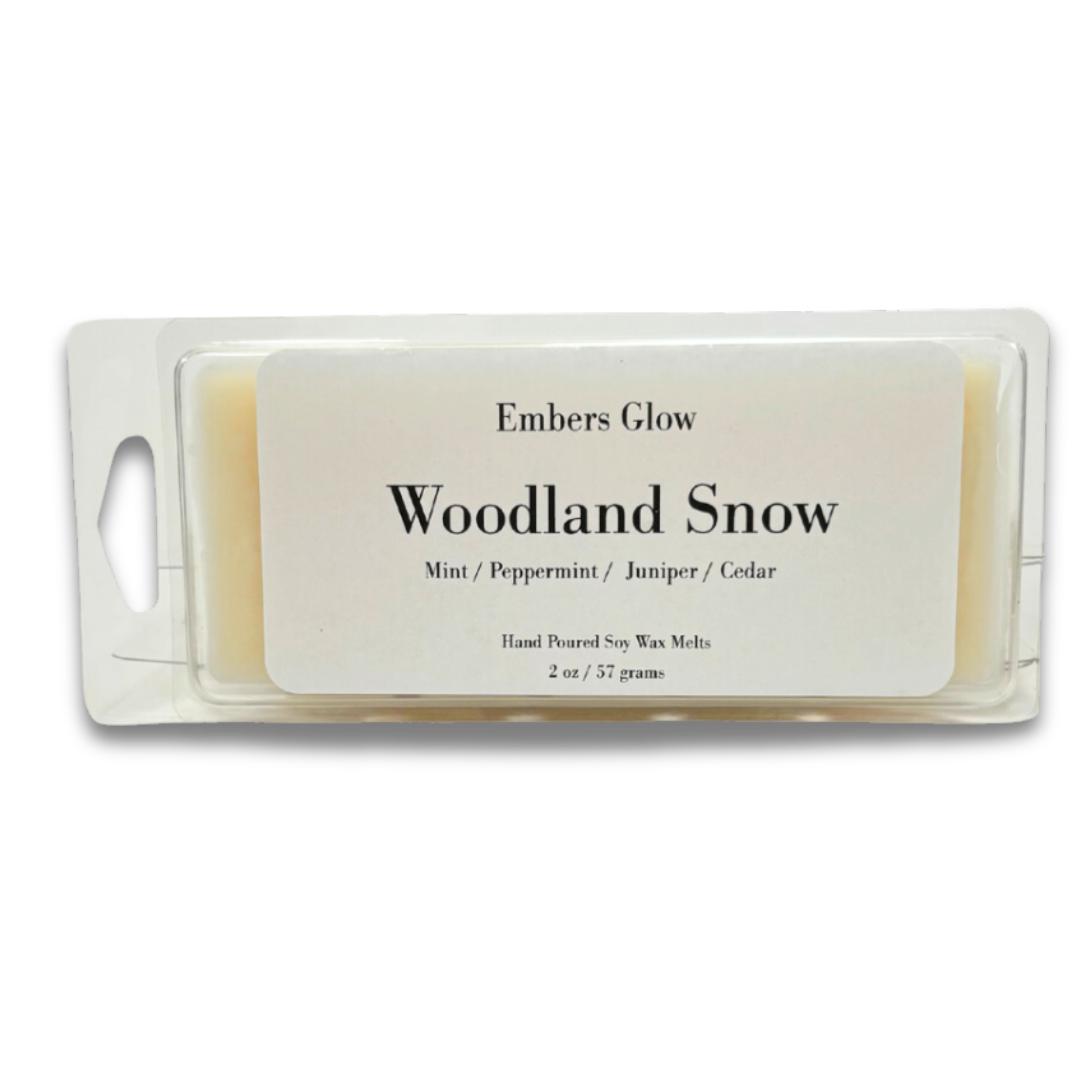 2 oz Soy Wax Melt – Woodland Snow Forest Scent for a Frosty Winter Feel